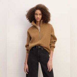 Everlane Felted Merino Half Zip